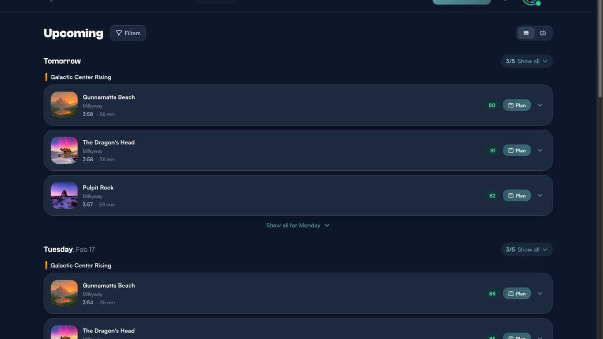 Your Dashboard — Understanding the Upcoming Page